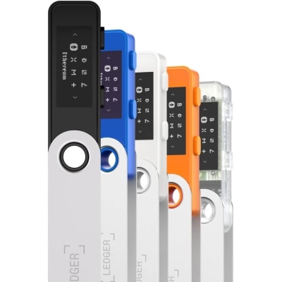 Апаратний гаманець для криптовалют Ledger Nano S Plus Orange BTC 2024 (LNSPOB2) 2