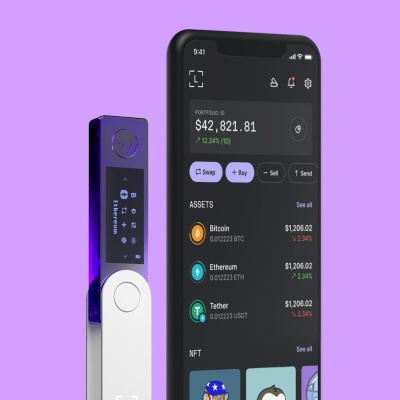 Апаратний гаманець для криптовалют Ledger Nano X Cosmic Purple (LNXCP) 7