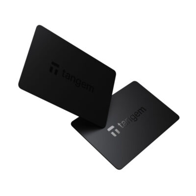 Криптогаманець Tangem Wallet 2.0 набір з 2 карток Black (TG128X2-B)