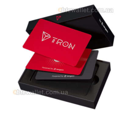 Крипто-гаманець Tangem 2.0 x TRON Wallet набір з 3 карток (TG128X3-T)