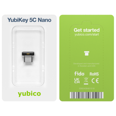 Апаратний ключ Yubico Yubikey 5C Nano USB Type-C (683071) 6