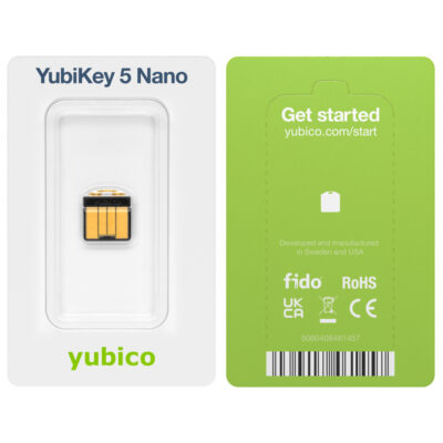 Апаратний ключ Yubico Yubikey 5 Nano USB Type-A (683067)