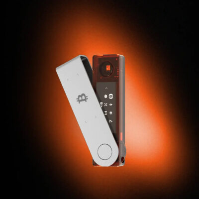 Апаратний гаманець для криптовалют Ledger Nano X Orange BTC (LNXOBTC) 2