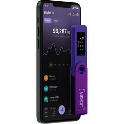 Апаратний гаманець для криптовалют Ledger Nano S Plus Amethyst Purple (LNSPAP) 5