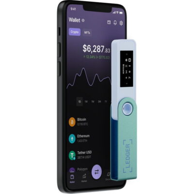 Апаратний гаманець для криптовалют Ledger Nano S Plus Pastel Green (LNSPPG) 5