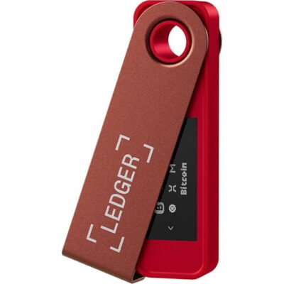 Апаратний гаманець для криптовалют Ledger Nano S Plus Ruby Red (LNSPRR)