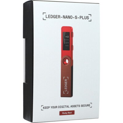 Апаратний гаманець для криптовалют Ledger Nano S Plus Ruby Red (LNSPRR) 7