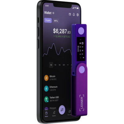 Апаратний гаманець для криптовалют Ledger Nano X Amethyst Purple (LNXAP) 5