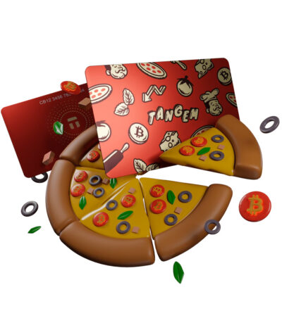 Криптогаманець Tangem 2.0 Bitcoin Pizza Day Wallet набір з 3 карток (TG-PIZZADAY) 2