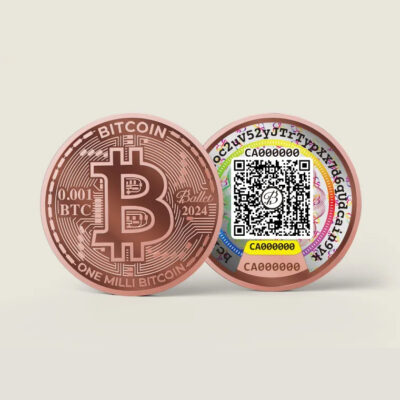 Криптогаманець Ballet Physical Bitcoin One Milli Bitcoin – фізичний біткоїн, баланс не поповнений (197644340835) 3