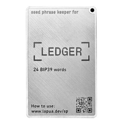 Мнемонічний планшет Lapua Seed phrase keeper for Ledger (LSPKL)