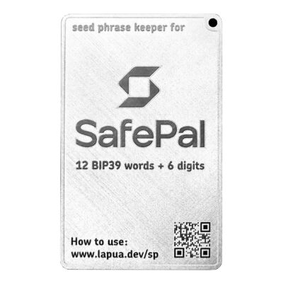 Мнемонічний планшет Lapua Seed phrase keeper for SafePal (LSPKS)