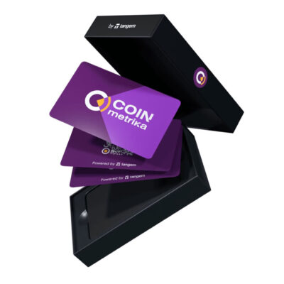 Криптогаманець Tangem 2.0 CoinMetrika Wallet набір з 3 карток (TG-COINM) 2