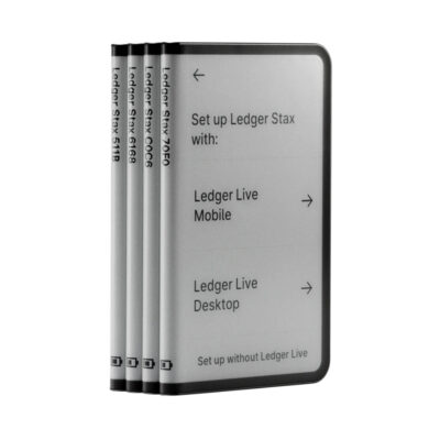 Апаратний гаманець для криптовалют Ledger Stax 4