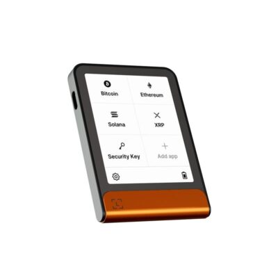 Апаратний гаманець для криптовалют Ledger Flex BTC Orange 2