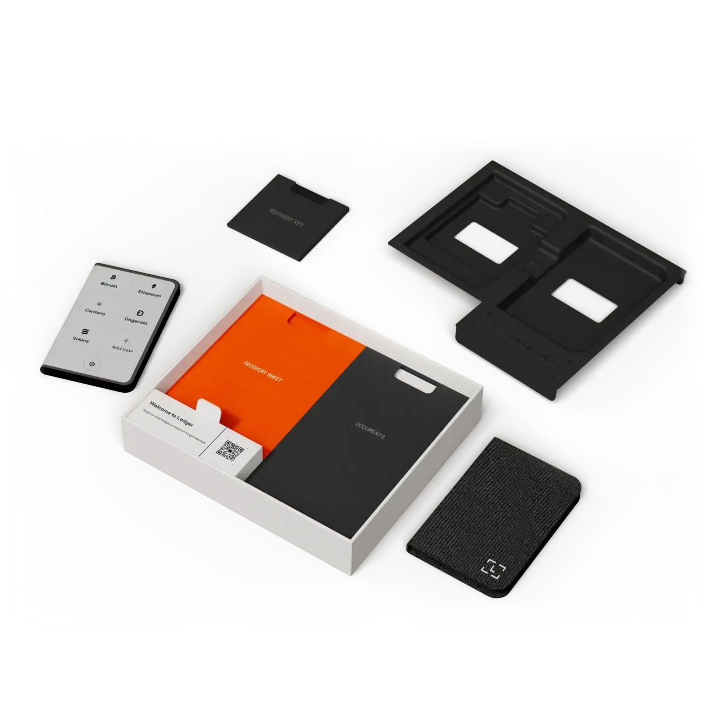 Криптогаманець Ledger Stax з чохлом Magnet Shell + Ledger Recovery Key 1шт 12 Криптогаманець Ledger Stax з чохлом Magnet Shell + Ledger Recovery Key 1шт 12