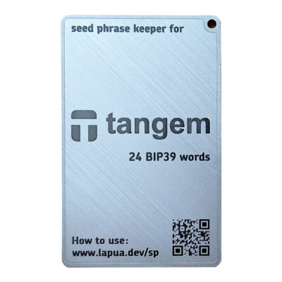 Мнемонічний планшет Lapua Seed phrase keeper for Tangem (LSPKT)