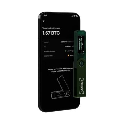 Апаратний гаманець для криптовалют Ledger Nano S Plus Emerald Green (LNSPEG) 6