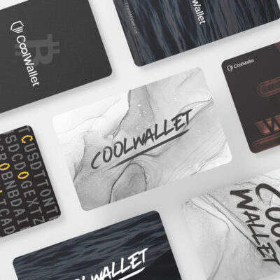 Криптогаманець CoolWallet Go набір з 2 карток Marble Mist (CWGOMM) 2