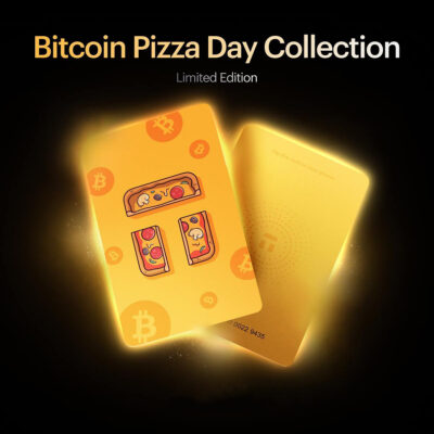 Криптогаманець Tangem Wallet 2.0 Bitcoin Pizza Day 2025 набір з 3 карток (TG-PIZZA) 3