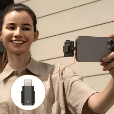 Адаптер-перехідник для мікрофона DJI Mic 2 Lightning, Чорний (CP.RN.00000334.01) 3