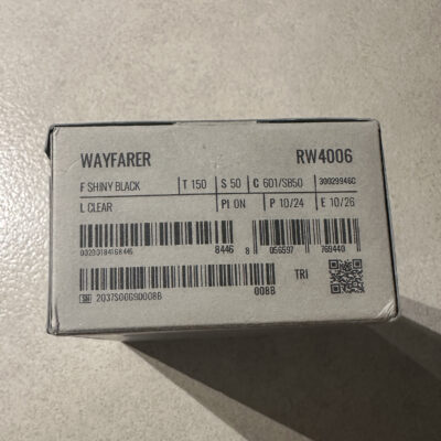Смарт-окуляри Ray-Ban Meta Wayfarer Shiny Black Frame Clear Lenses OPEN BOX (RW4006 601/SB 50-22) 13