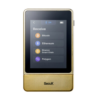 Апаратний гаманець SecuX NeoGold з сенсорним екраном, Bluetooth та USB-C Золотий