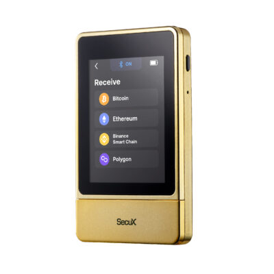 Апаратний гаманець SecuX NeoGold з сенсорним екраном, Bluetooth та USB-C Золотий 4