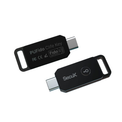 Апаратні ключі PUFido Clife Key (2FA) сертифікований за стандартом FIDO2, USB Type-C набір з 2шт (B0F32FWR2N-2) 2