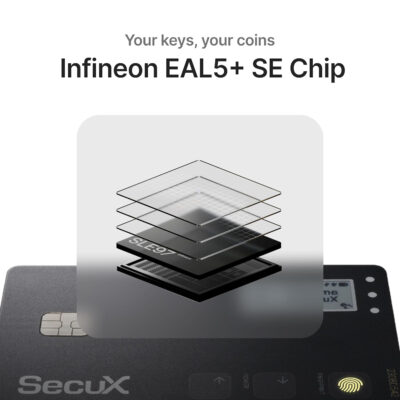 Біометричний апаратний криптогаманець SecuX Shield BIO з відбитком пальця (B0CSS772MB) 12
