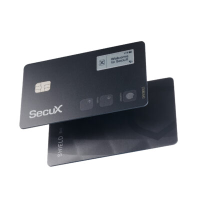 Біометричний апаратний криптогаманець SecuX Shield BIO з відбитком пальця (B0CSS772MB)