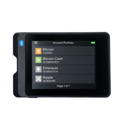 Апаратний криптогаманець SecuX W20 з сенсорним екраном і Bluetooth Чорний