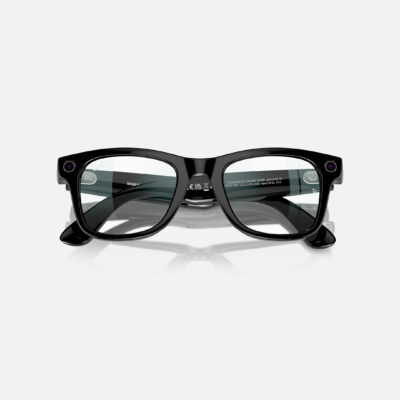 Смарт-окуляри Ray-Ban Meta Wayfarer Shiny Black Frame Clear Lenses OPEN BOX (RW4008 601/SB 53-22) 6