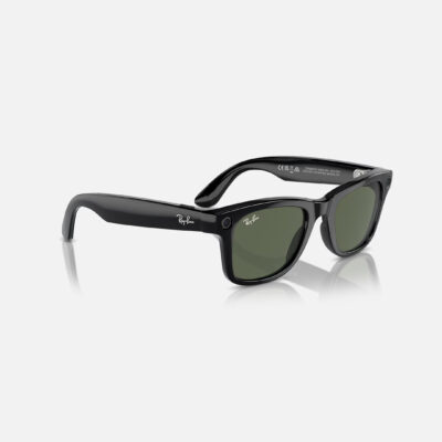 Смарт-окуляри Ray-Ban Meta Wayfarer Shiny Black Frame Green Lenses OPEN BOX (RW4006 601/71 50-22) 7