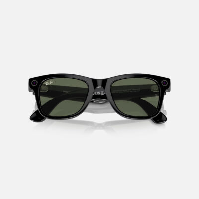Смарт-окуляри Ray-Ban Meta Wayfarer Shiny Black Frame Green Lenses OPEN BOX (RW4006 601/71 50-22) 6