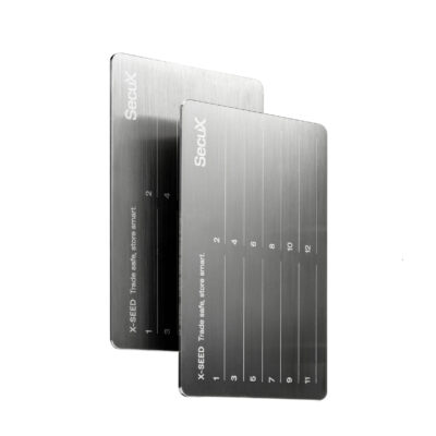 Апаратний гаманець SecuX Neo-X Premium Metallic Edition з двома мнемонічними пластинами, Bluetooth та USB-C Чорний 17