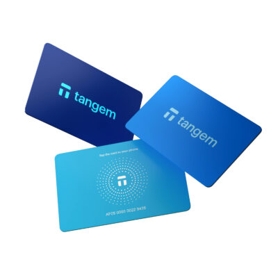 Криптогаманець Tangem Wallet 2.0 набір з 3 карток Hyperblue (TG-SUMMMER3)