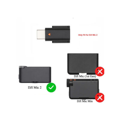 Адаптер-перехідник для мікрофона DJI Mic 2 Type-C, Чорний (CP.RN.00000334.02C) 5