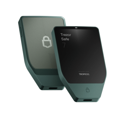Апаратний гаманець для криптовалют Trezor Model Safe 7 Obsidian Green (TMS7OG)