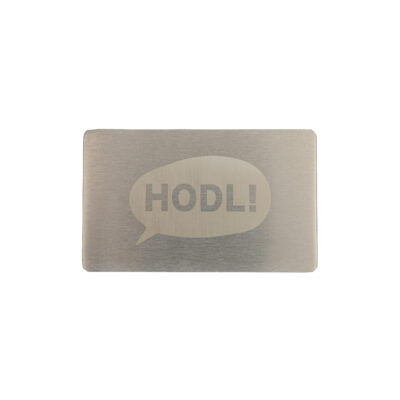 Метал для зберігання сід-фрази Hodl Mini Plate, пластина 1шт 55x90мм