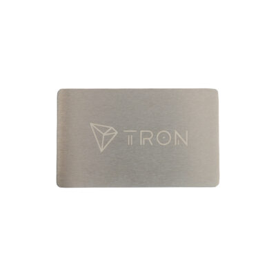 Метал для зберігання сід-фрази Tron Mini Plate, пластина 1шт 55x90мм