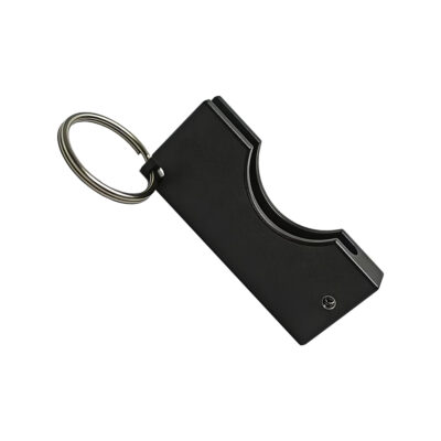 Захисний алюмінієвий чохол для ключа Yubikey 5/5C/Security Key NFC з брелком Чорний 1шт