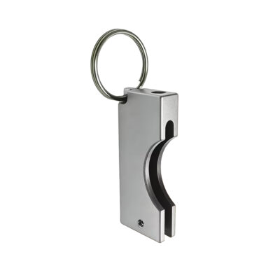 Захисний алюмінієвий чохол для ключа Yubikey 5/5C/Security Key NFC з брелком Срібний 1шт 2