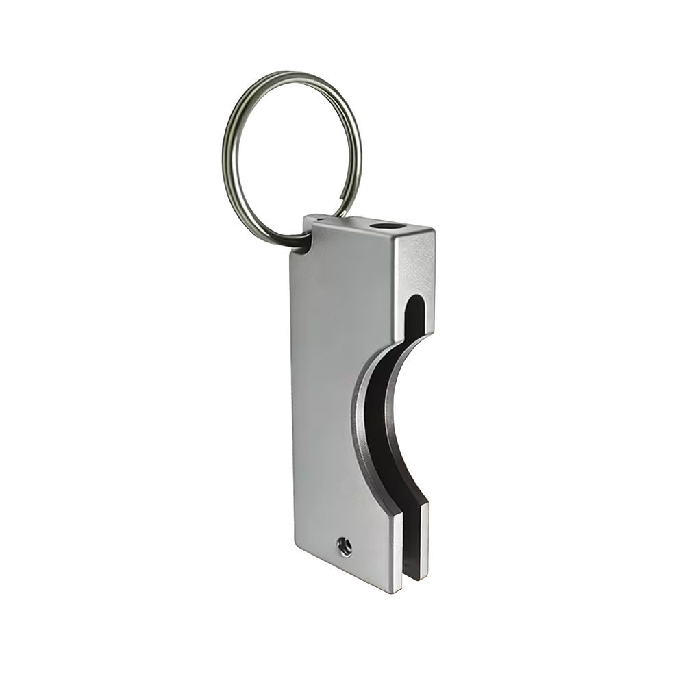 Захисний алюмінієвий чохол для ключа Yubikey 5/5C/Security Key NFC з брелком Срібний 1шт 2 Захисний алюмінієвий чохол для ключа Yubikey 5/5C/Security Key NFC з брелком Срібний 1шт 2