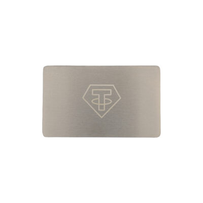 Метал для зберігання сід-фрази Tether Mini Plate, пластина 1шт 55×90мм + гравірувальна ручка 2