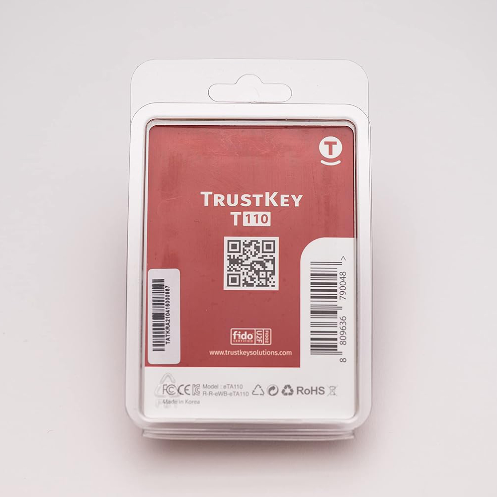 Апаратний ключ TrustKey T110 Security Key USB Type-A, FIDO2/U2F, PIN+Touch, без NFC (B086QTS5YM) 7 Апаратний ключ TrustKey T110 Security Key USB Type-A, FIDO2/U2F, PIN+Touch, без NFC (B086QTS5YM) 7