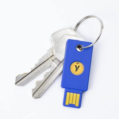 Апаратний ключ Yubico Security Key NFC Type-A з лотка Без упаковки 1шт Blue (5060408461952ob) 2
