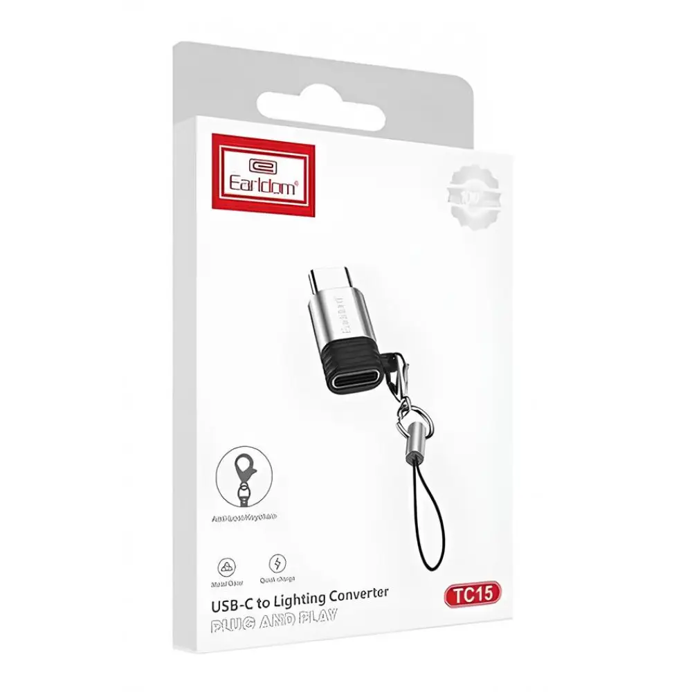 Адаптер USB-C to Lightning Earldom ET-TC15 (776255) 2 Адаптер USB-C to Lightning Earldom ET-TC15 (776255) 2