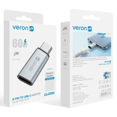 Адаптер USB-C to Lightning Veron CL-OT04 (778246) 2