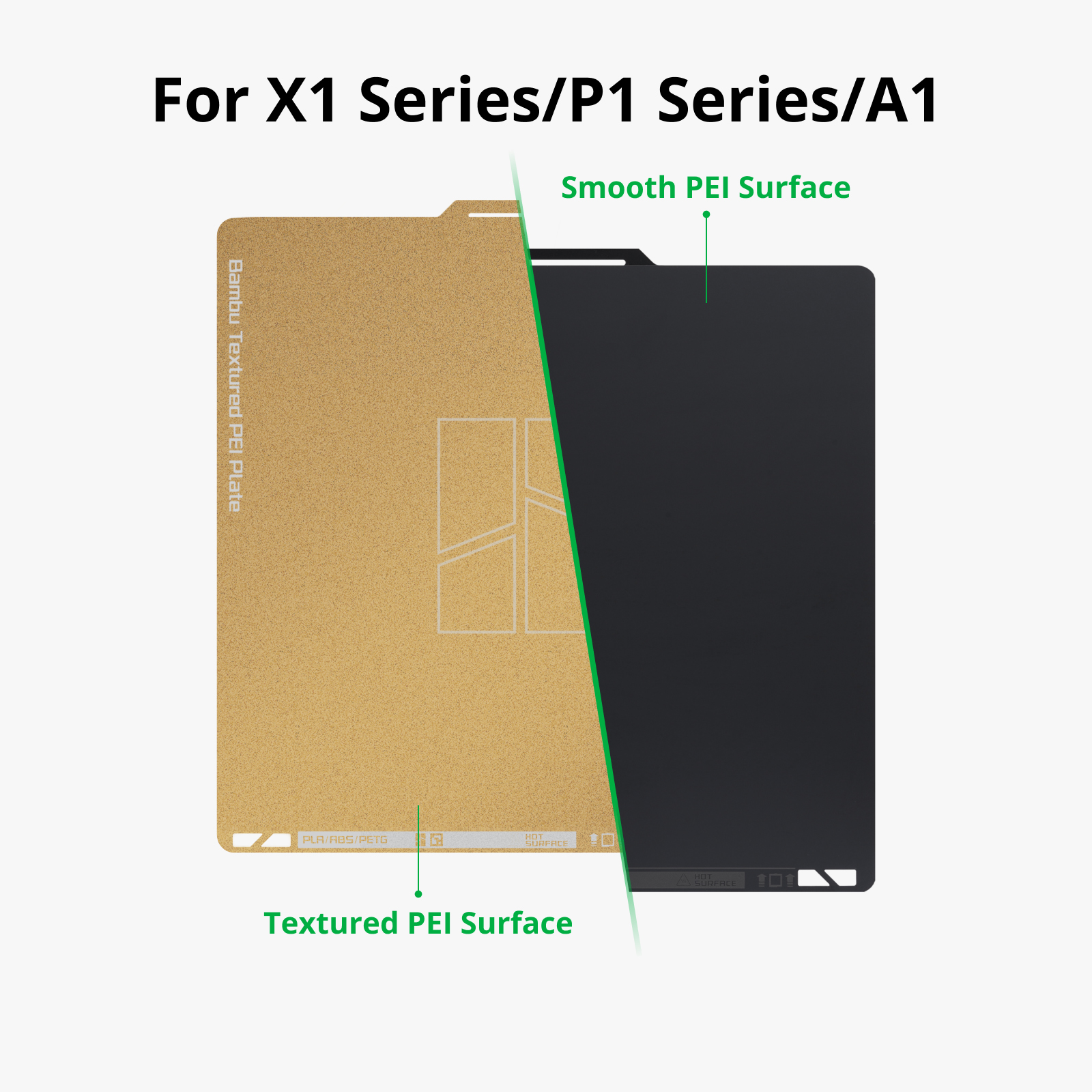 Пластина Bambu Dual-Texture PEI Plate для Bambu Lab X1/P1/A1, двустороння Textured + Smooth (FAP011) 2 Пластина Bambu Dual-Texture PEI Plate для Bambu Lab X1/P1/A1, двустороння Textured + Smooth (FAP011) 2